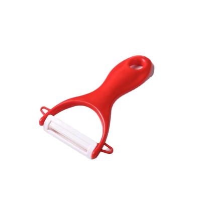 China Viable Popular Kitchenware Peeler Portable Fruit Vegetable Skin Peeler Plastic Removal for sale