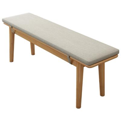 China Removable Cover YMSC Solid wood bench for household dining set solid wood bed end stool for sale