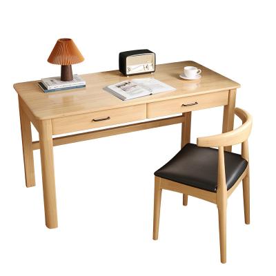 China Extendable YMSC Solid Wood Computer Desk Wooden Office Furniture With Drawers Office Desk for sale