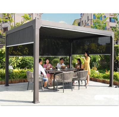 China Chinese Suppliers Easily Collected Covers Modern Outdoor Waterproof Motorized Aluminum Pergola for sale