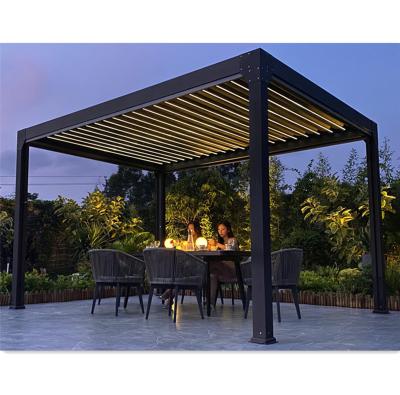 China Easily assembled the critically acclaimed bioclimatic motorized aluminum louvered pergola for sale