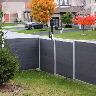 China Easily Assembled UV Resistant And Waterproof Plastic Composite Garden Patio Wpc Wooden Fence for sale