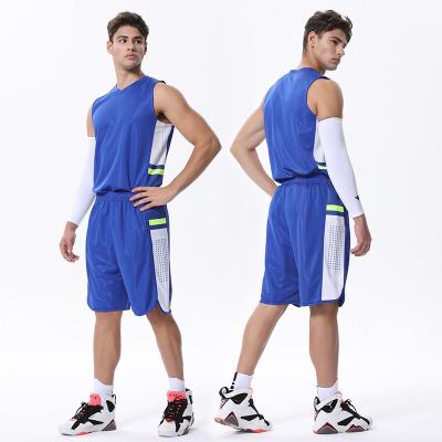 China 2020 new fashion breathable high quality material basketball uniforms for men for sale