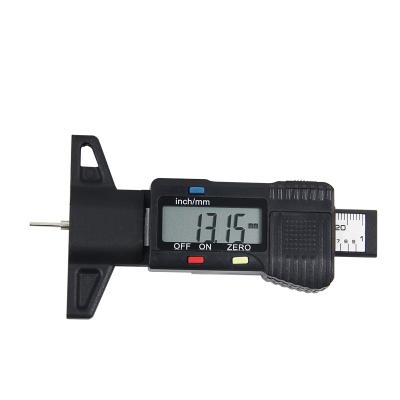 China Hot Goods Depth Black 25.4mm Digital Depth Gauge With Tread Tire Depth Gauge for sale