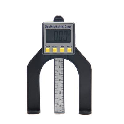 China Metal Made In China Top Quality Plastic Black Digital Height Depth Gauge 0-80mm for sale