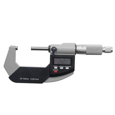 China Widely Used Micrometer Special Design Digital Display Black Silver Types With 61-503 Scale for sale