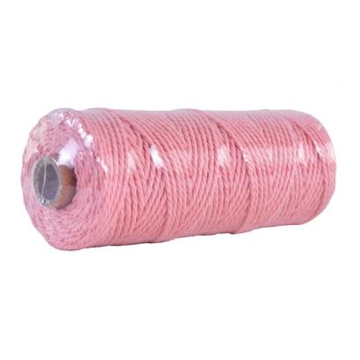 China Sustainable Shrink Film Packing 2mm/100m Cotton Macrame Basket Rope for sale