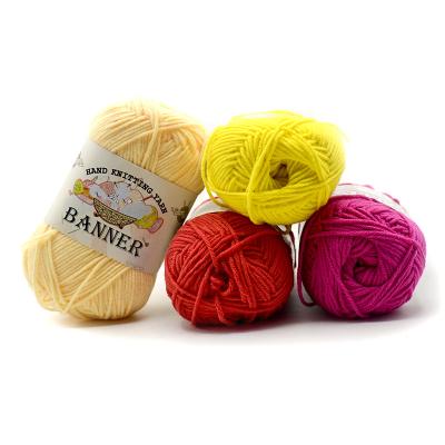 China Anti-pilling combed milk cotton yarn the crochet 4ply with cotton blend for sale