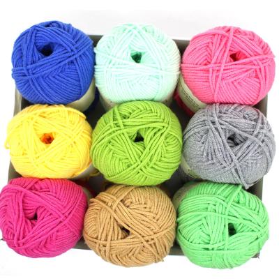 China Anti-pilling Hand Knitting Milk Cotton Combed Compact Yarn 5Ply Crochet for sale