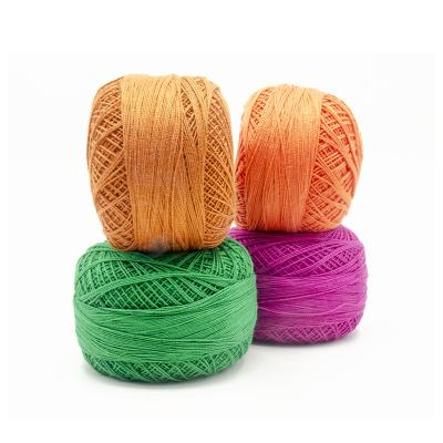 China Viable Wholesale Hand Knitting Crochet Lace Yarn Cotton Thread 2ply for sale