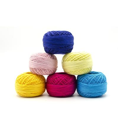 China Sustainable Banner 3PLY Lace Crochet Yarn in 100% Cotton Yarns for sale