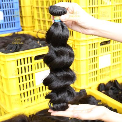 China Wholesale Unprocessed Grade 10a Loose Wave Virgin Peruvian Hair Bundles Natural Human Virgin 10a Women Hair Products For Black Women for sale