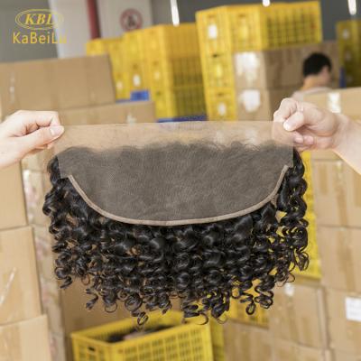 China KBL Virgin Peruvian Hair Bundles With Closure, Mink Hair Extension Bundles With Closure, 13*3 Deep Wave Lace Frontal Closure for sale