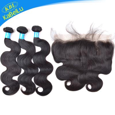 China 5x5 Virgin Brazilian Silk Low Closure, Body Wave Human Lace Frontal Closure, Hair Body Wave KBL Bundles With Headband for sale