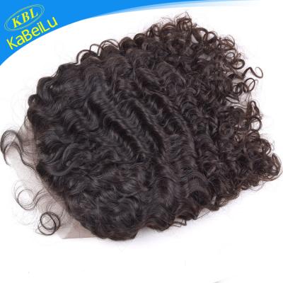 China Raw Deep Wave Brazilian Hair 8a Deep Wave 360 ​​Lace Front Closure Piece, Deep Wave Swiss Lace Frontal Hair, Lace Closure With Baby Hair for sale