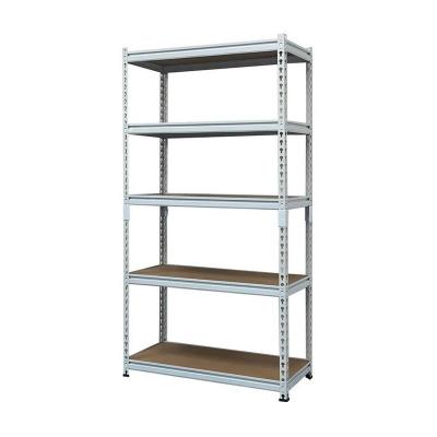 China Storage Shelving Warehouse Storage Shelf Rack Steel And Wood 5 Layer Cheap Stacking Shelves for sale