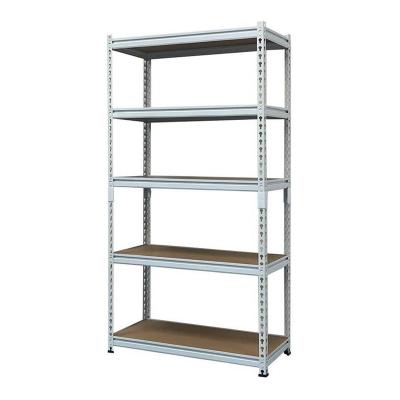 China Storage Shelving Customized Heavy Duty 5 Tier Shelving Unit Steel Boltless Garage Storage Stacking Shelves for sale