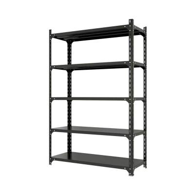 China Black Stacking Shelf Factory Direct Selling Corrosion Protection Steel Industrial Shelving Storage for sale