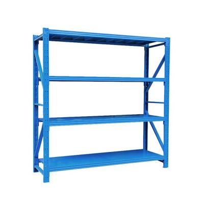 China Popular Corrosion Protection Metal Shelf Customizable Colorful For Warehousing Steel Stacking Shelves for sale