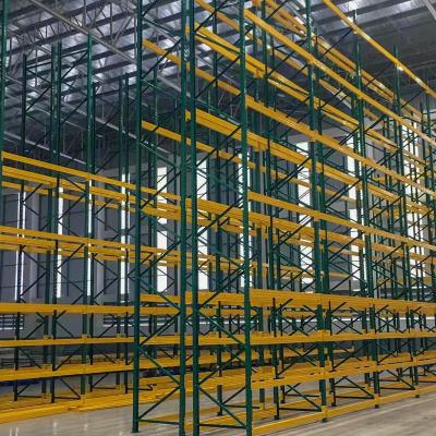 China High Quality Industrial Heavy Duty Corrosion Protection Metal Stretching System Mobile Heavy Duty Drive In Warehouse Storage Pallet Selective Rack for sale