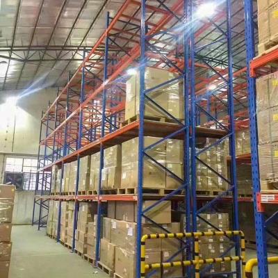 China Warehouse Shelf Storage Pallet Racking High Density Narrow Supply Corrosion Protection Racks Heavy Duty Metal Aisle Racks System Customized for sale