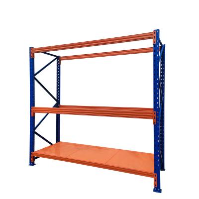 China Corrosion Protection Warehouse Shelves Heavy Pallet Shelving Systems Industrial Manufacturer Storage Steel Assembled Selective Pallet Shelves for sale