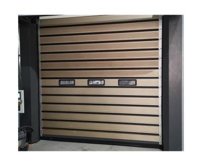 China Radar Door Aluminum Alloy Use Automatic Spiral High Speed ​​Garage Door Anti-theft Panel Outdoor Windproof for sale