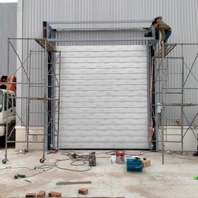 China High Speed ​​Anti-theft Stainless Steel Door Warehouse Security Doors Stainless Steel Container Roll Up Door for sale