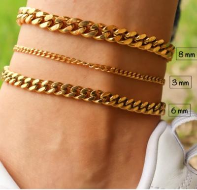 China Customized Tasty Jewelry FASHIONABLE Stainless Steel Gold Plated Old English Initial Chain Personalized Letter Charm Pearl Anklet For Women for sale