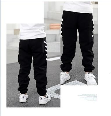 China Custom Logo High Quality Fashion Anti-pilling 100% Cotton Pants Boys Kids Sportswear Pants Pants For Boy for sale