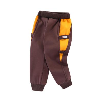 China Anti-pilling OEM Fashion Elastic Straight Velvet Thick Children's Pants Warm Stretch Boys' Pants for sale