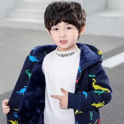 China Factory Wholesale Thick Cotton Clothing Boys Winter Formal Padded Zipper Sweat Jackets Coats for sale