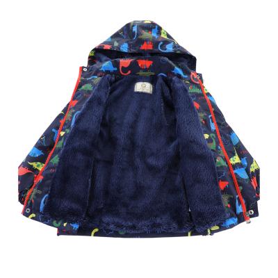 China Winter Wholesale Cotton Boy Jacket Child Anti-wrinkle Good Quality Thick Hoodies Coat For Kids for sale