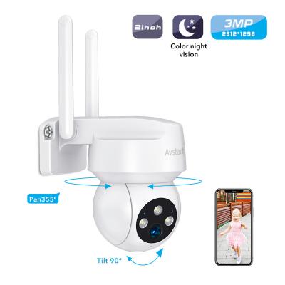 China Night Vision 3MP Mini Size WiFi Pint Camera Tuya Smart Outdoor Life Cloudedge Sounds Motion Detection Wireless IP Camera for sale