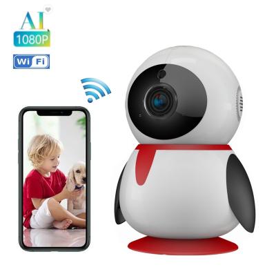 China PE206 1080P/2MP Penguin Baby WIFI Tracking Two Way Audio Motion Tracking Human Motion Cameras Surveillance/Security Camera/CCTV OEM Tracking Camera for sale