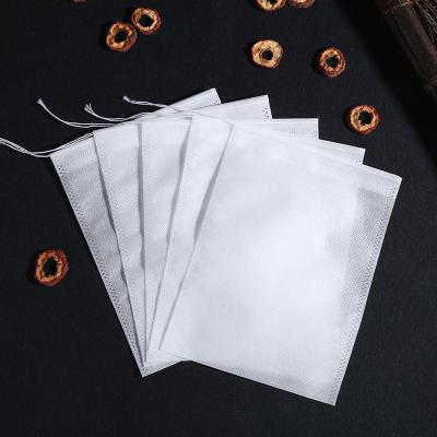 China Eco-Friendly Custom Printed Twine Sealed Organic PLA Pocket Herb Packaging Fiber Corn Tea Bags Heat Sealable Logo for sale