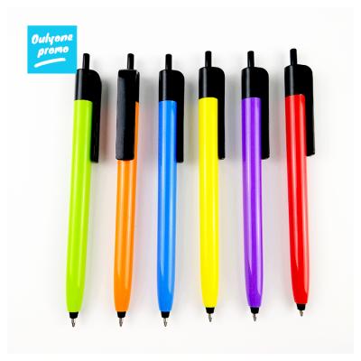 China School Ball Pen High Quality Slim Click Plastic Ballpoint Pens For Promotions for sale