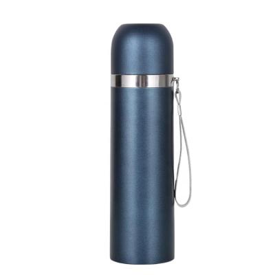 China Wholesale PORTABLE 500ml Stainless Steel Vacuum Water Bottle Bullet Vacuum Flask Thermal Insulated Flask With String for sale