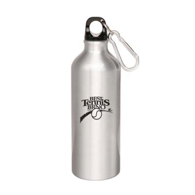 China Hot Selling Promotional Aluminum Single Walled Drinks 500ml Viable Wholesales Water Bottles With Carabiner For Promotions for sale