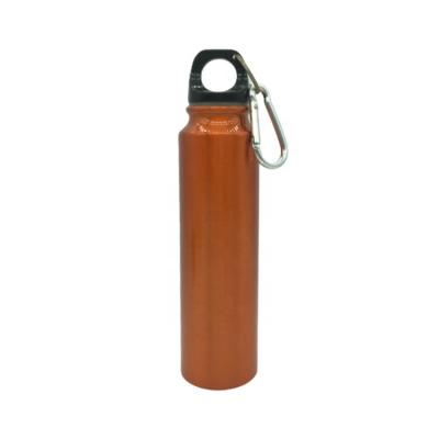 China Sustainable Portable Custom Printing Drink 70ml Mini Aluminum Single Wall Water Bottles With Carabiner For Kids for sale