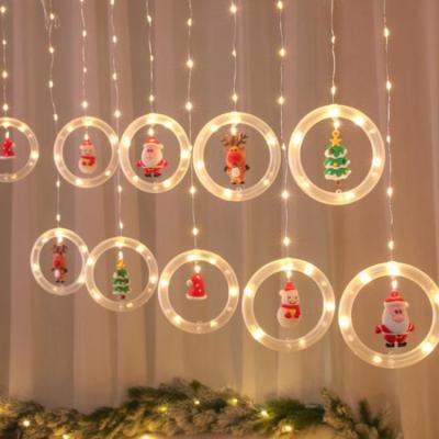 China Portable Creative 3D Christamas Decoration Hanging LED Decoration Lights Room Modeling Bedroom Holiday Lighting Christmas Lights Ornaments for sale