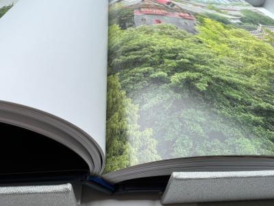 Cina Sella di stampa del libro della foto di copertina rigida di CMYK che cuce colore pieno UV 21cm in vendita