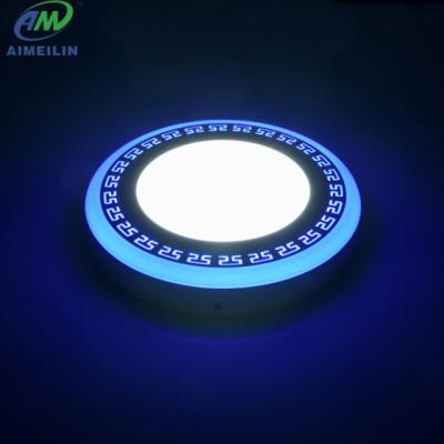 China Hot Sale Modern RGB LED Panel Light Smart Lighting AC185 265V 3+3W Ceiling Lamp for sale