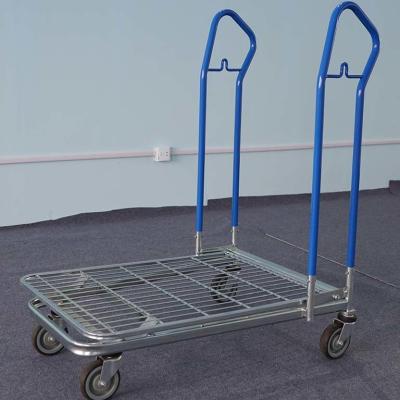 China Warehouse Logistic Heavy Duty Material Handling Trolley For Cargos for sale