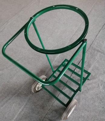 China Strong Frame Wheel Trash Bag Carts Three Wheel Ganvalnized Surface Treatment for sale