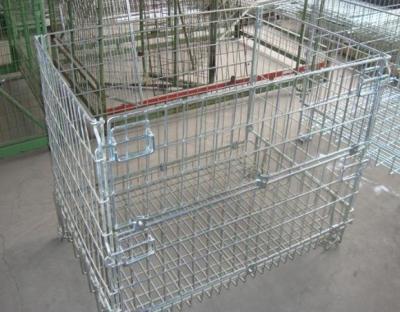 China Galvanized Metal Storage Cage / Stackable Storage Gitterbox SC-PEN-002 for sale