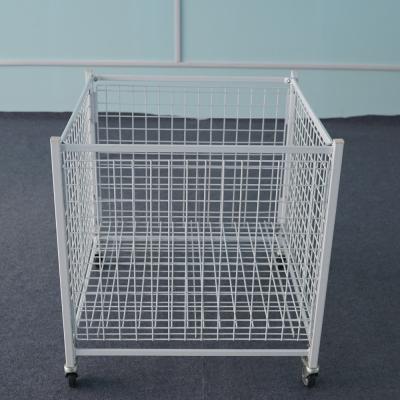 Chine Cages en acier de stockage de maille de poubelle en métal pour le magasin ou le supermarché à vendre