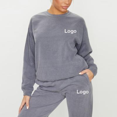 China Fleece Brushed Fleece Brushed Cotton Women Sweatshirt Comfortable Polyester / Spandex for sale