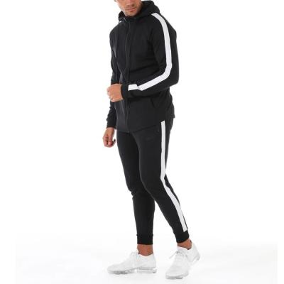 China Fashionable Breathable Colorblock Tracksuit Men Zip Up Tracksuit Set Sew Logo Mens Tracksuit Custom Made for sale