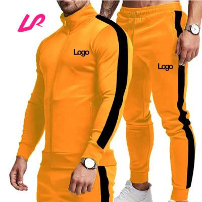 China Wholesale Breathable Men Tracksuit Set Logo Custom Tracksuit For Mens Jogger Gym Wear Training 2 Pieces for sale